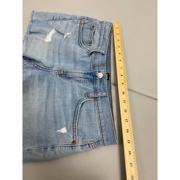Gap 3" Jean Shorts Womens Size 27 Denim Distressed Cut Off Vacation Summer - Picture 6 of 12